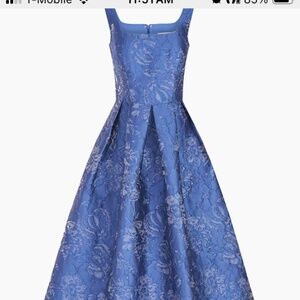 Kay Unger Surf Blue gown